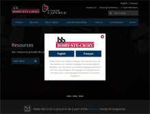 Tablet Screenshot of bibby-ste-croix.com
